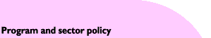 Program and Sector policy